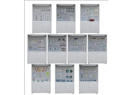 YL-521型《焊、铆工工艺学》示教陈列柜