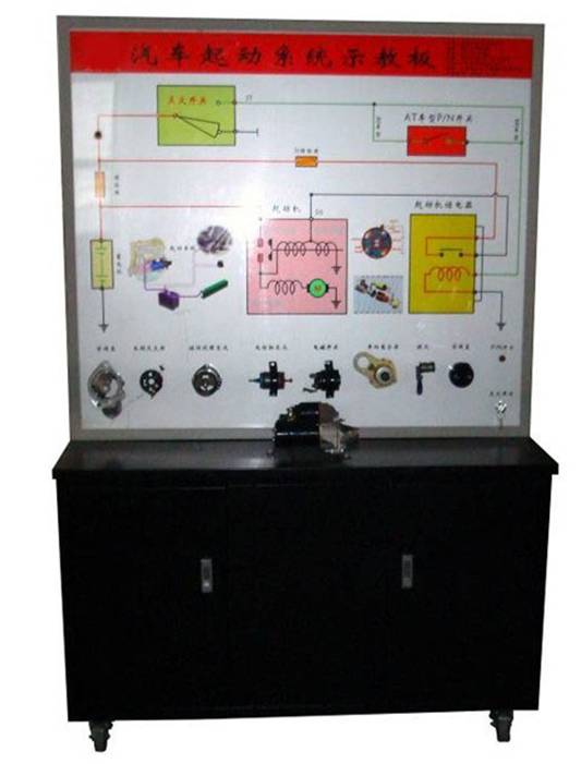 汽车起动系统示教板