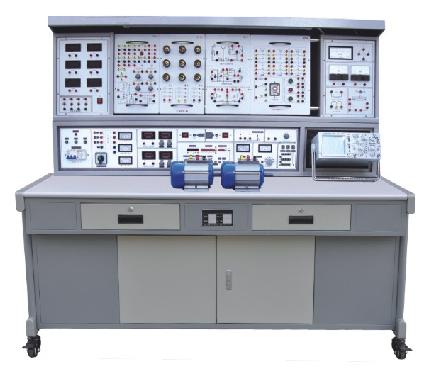立式电工模电数电实验台，电气控制带直流电机实验设备