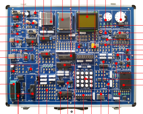 SHYL-M520 单片机与MCGS组态综合实验平台，SHYL-M520 单片机与MCGS组态综合实验系统，SHYL-M520 单片机与MCGS组态综合实验箱